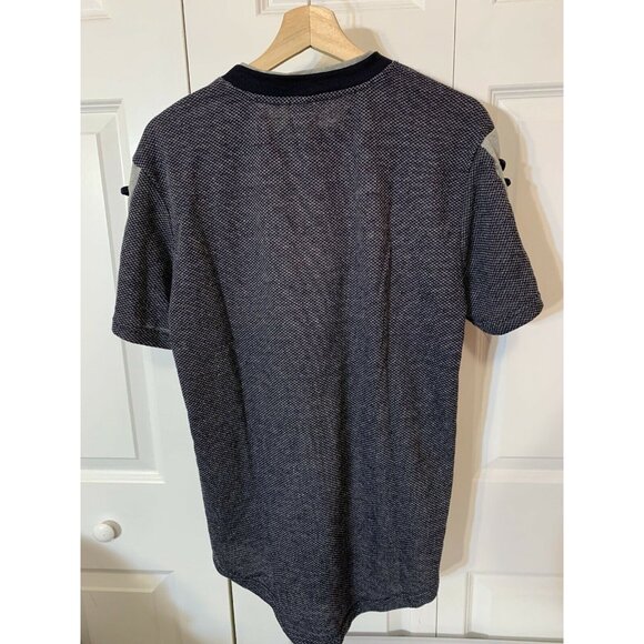 New Amongst Others American Legacy Men’s Sz M T-Shirt Blue Gray Textured Stretch - Picture 7 of 7